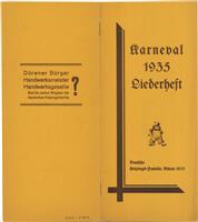 2021-0062---.jpg; 2021-0062; Liederheft "Karneval 1935" der Deutschen Kolpings-Familie Düren, 1935; Liederheft