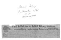 f3da9cdc-3c57-4bf6-8468-5dd6474e844e.jpg; 2021-0349; 70 Jahre Carl Schleicher und Schüll; Zeitungsanzeige